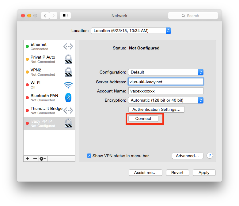 How To Setup Ivacy VPN Manually on Mac