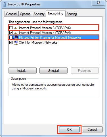 Windows 7 VPN Settings