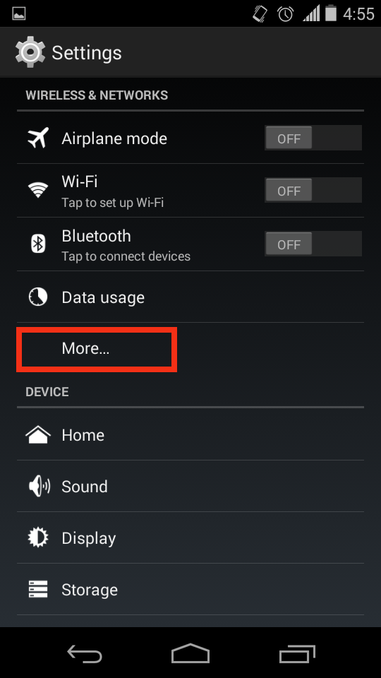 Android Settings - Configure VPN on Android