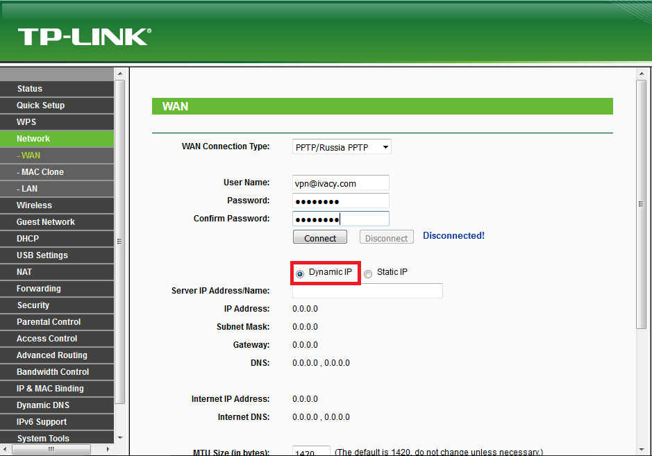 tp link router setup vpn